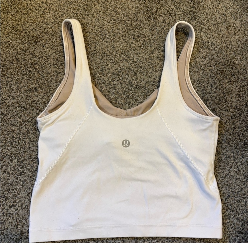 Lululemon white/cream align tank